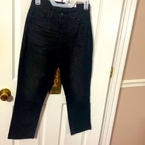Time and Tru straight crop high rise jeans; size: 2